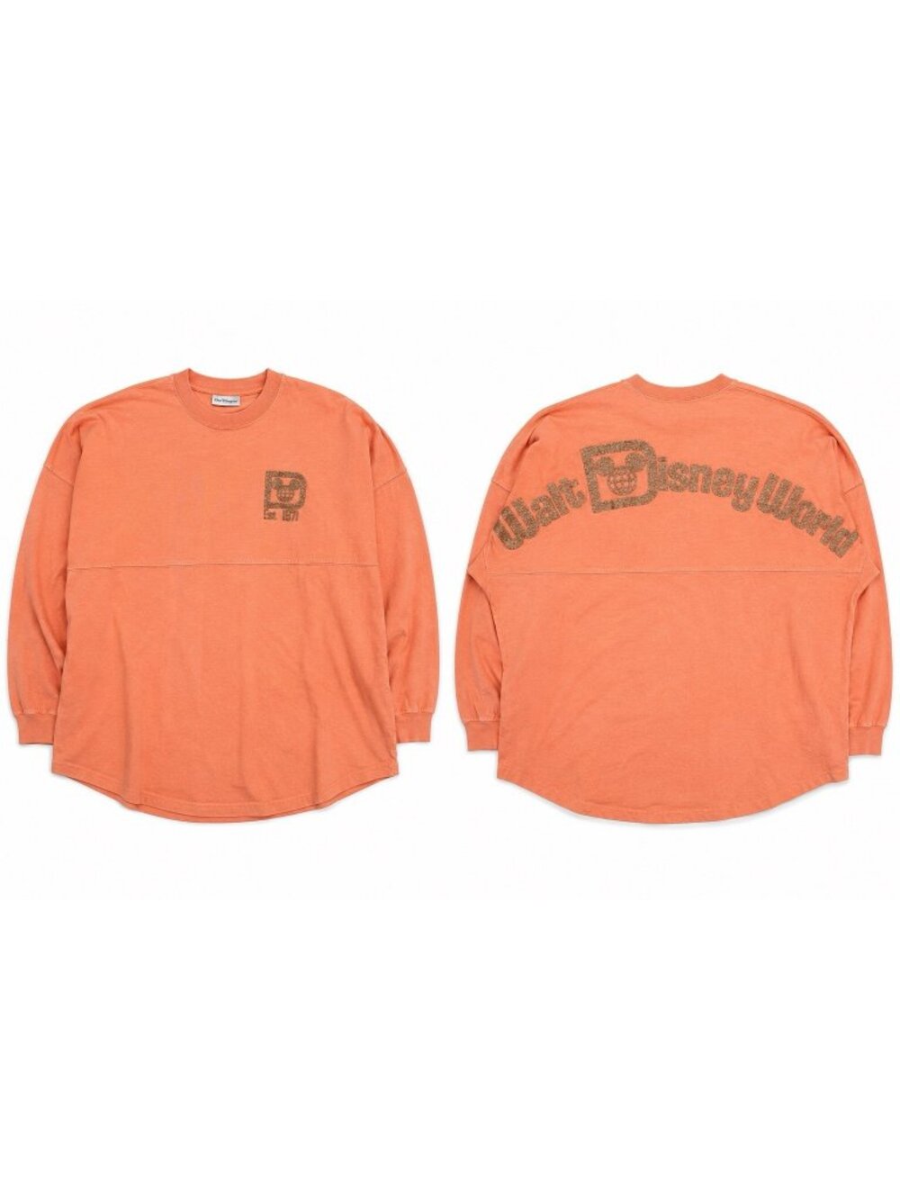 WALT DISNEY WORLD SPIRIT JERSEY rose gold MEDIUM crewneck sparkle oversized